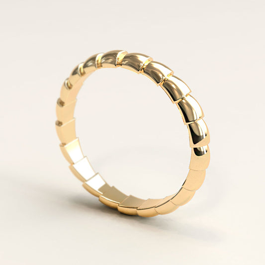 3mm 18k Gold Stacking Ring