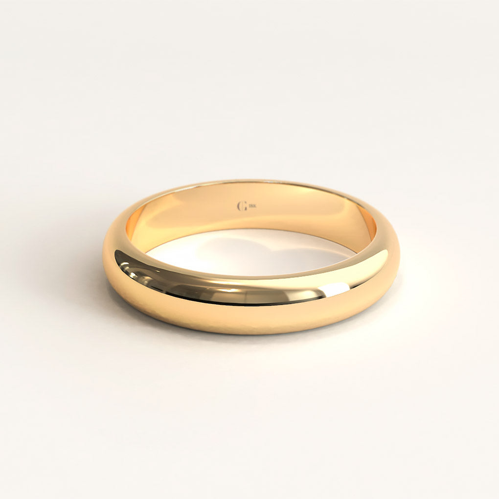 18k Yellow Gold Classic Wedding Band 2 - 5mm