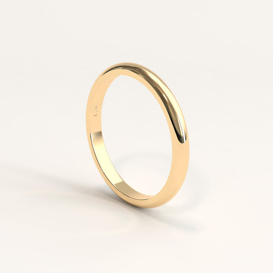 18k Yellow Gold Classic Wedding Band 2 - 5mm