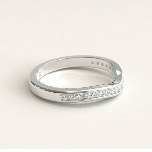 18k White Gold and Diamonds Ring Enhancer