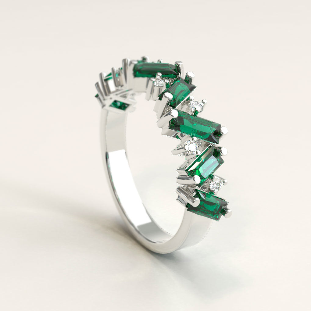 Colombian Emerald and Diamond Ring
