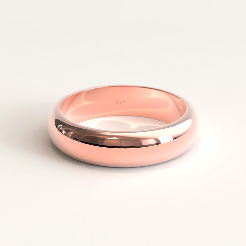Rose Gold Classic Wedding Band 2 - 5mm