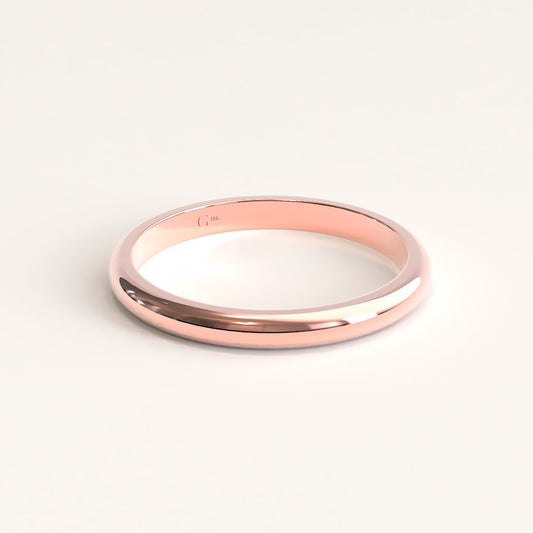 Rose Gold Classic Wedding Band 2 - 5mm