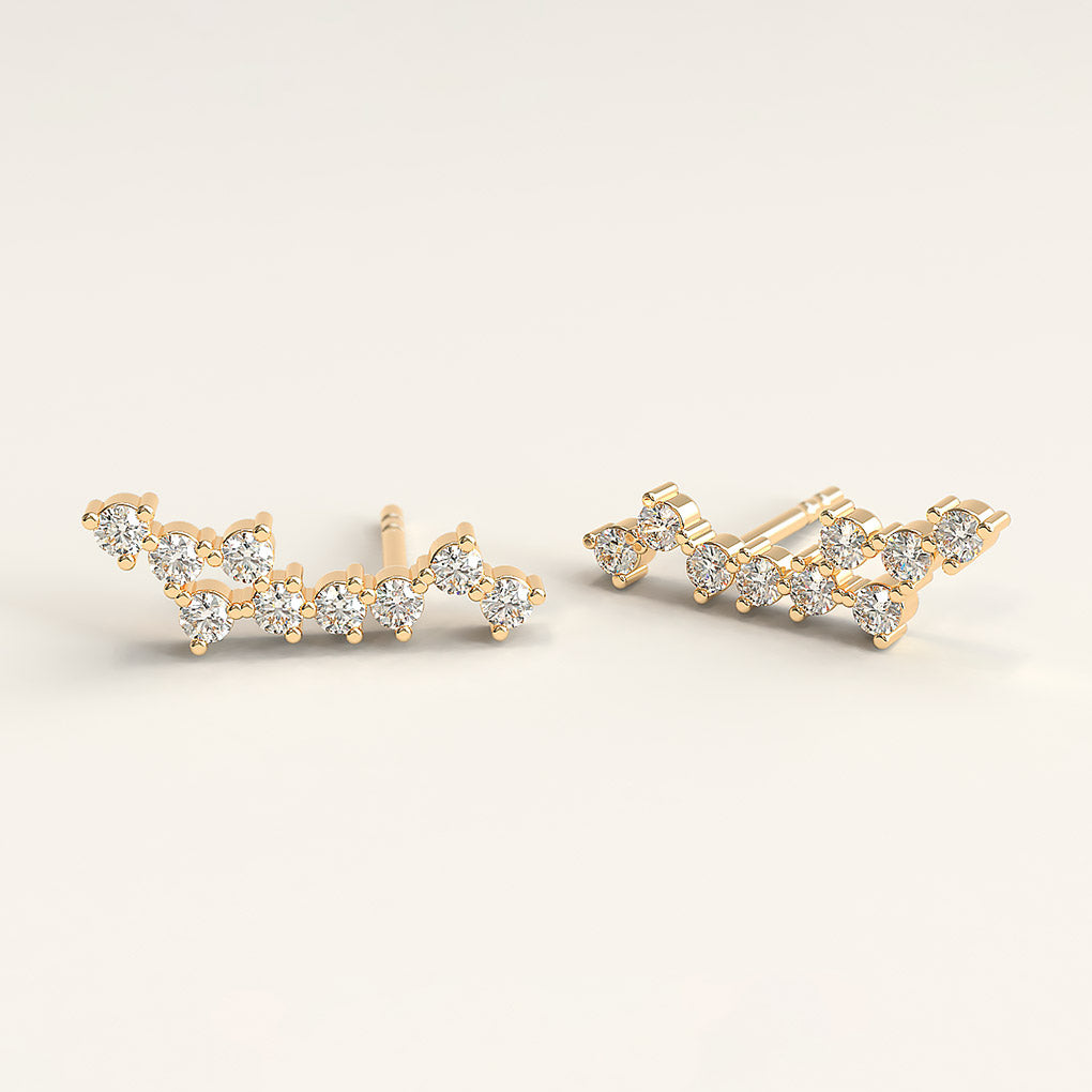 18k Gold and Diamond Stars and Beyond Climbers