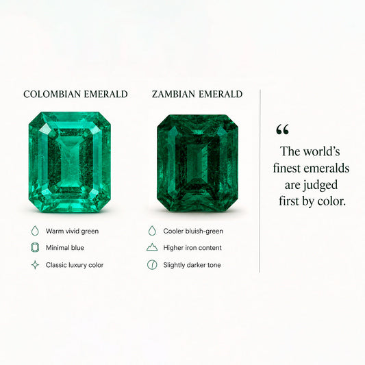 Colombian Emeralds vs. Zambian Emeralds: What's the Difference?